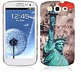 Cadorabo - Hard Case Back Cover Works with Samsung Galaxy S3 / S3 NEO (I9300) – Bumper Protection Skin Design: Statue of Liberty