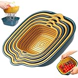 Drainage alimentaire efficace: Le panier de lavage des légumes présente des trous de drainage de précision pour assurer un rinçage complet et un drainage efficace, en gardant vos produits propres et frais..Dites adieu aux fruits et légumes détrempés avec cet accessoire de cuisine pratique.