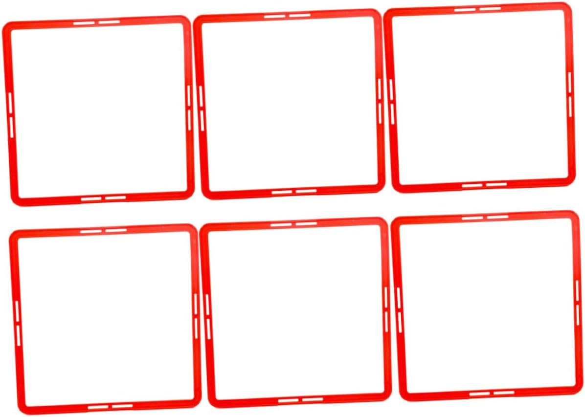 Multi-Function Agility Rings 6pcs Speeds Training Ring Set Football Training Martial Arts Boys and Girls' Coordination