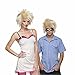 BLONDE PARTY ON WILD SHORT ROCKER SYNTHETIC HAIR WIG
