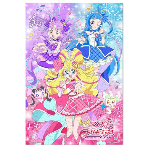 テンヨー(Tenyo) 【日本製】 こどもジグソーパズル キラッキランランななかま (キミとアイドルプリキュア) 96ピース (26ｘ38cm) こども向けパズル MK-96-641 5才以上のサムネイル