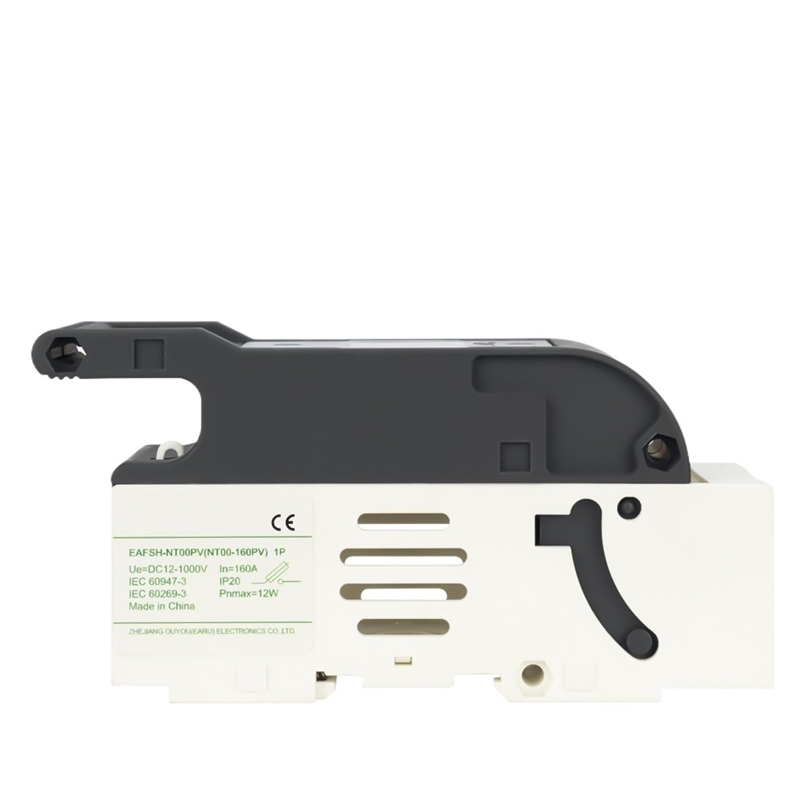 Sekcja bezpieczników 1P do baterii NT00 100A 160A instalacja typu Blade Plug Fit for 12V-1000V AC 500V 690V (160A, AC EAFS-NT00)