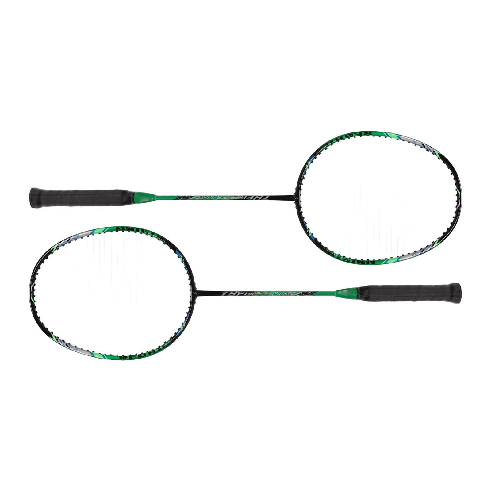 AMONIDA Racchette da Badminton in Fibra di Carbonio Ultra Leggere per Allenamento e Competizione per Adulti, Set da 2 Pezzi con Comoda Impugnatura