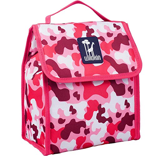 Image of Wildkin Kids Insulated Lunch Bag for Boys and Girls, Lunch Bags is Ideal Size for Packing Hot or Cold Snacks for School and Travel, Mom's Choice Award Winner, BPA-Free (Camo Pink)