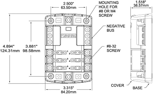 Miniatura 4 de Caja de fusibles ATOATC Blue Sea Systems ST Blade