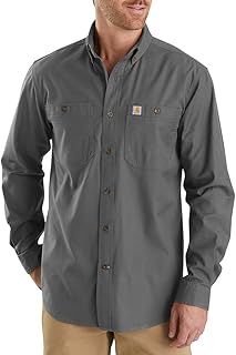 Carhartt Men's Rugged Flex Relaxed Fit Midweight Canvas Long-Sleeve Shirt
