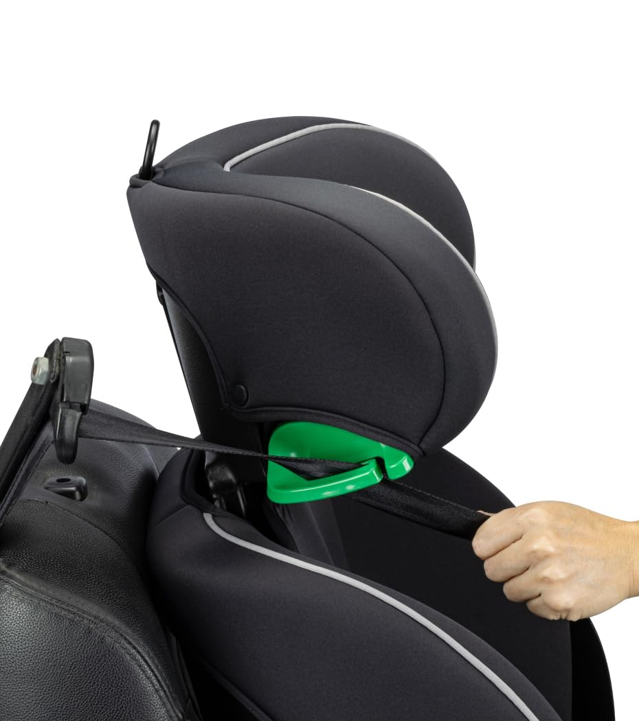 Safety 1st Venus i-Safe, siège auto évolutif, 15 mois à 12 ans (76–150 cm), 11 positions d’appui-tête, protection latérale, Black