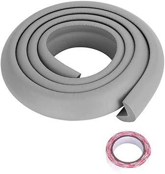 Baby Safety Strip Furniture Edge Guard Cushion Corner Cover 2 Meter 6.5 feet Tape Infant Bump Protector (Grey)
