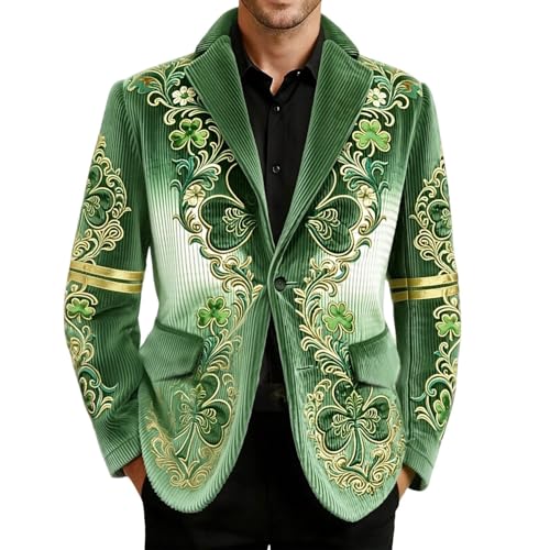 Manteau de sport rayé en velours côtelé idéal pour vos soirées de Saint Patrick en famille