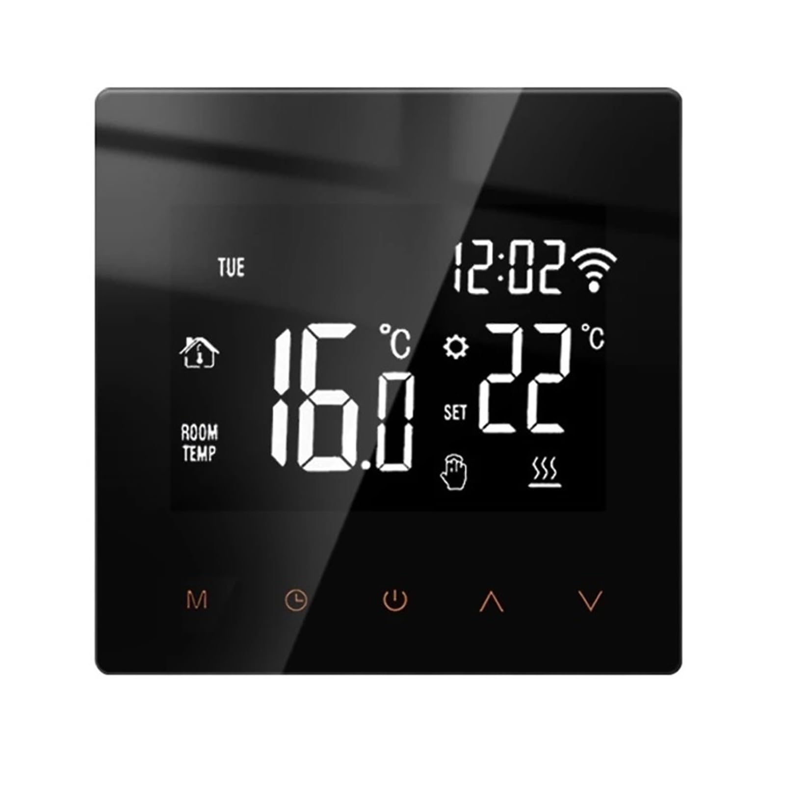 WiFi Inteligentny Termostat, Ogrzewanie Elektryczne Kocioł Gazowy Wody Regulator Temperatury Pracy OszczęDza Energię I Koszty Ogrzewania(NO WiFi 16A Heating)