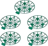 RAUKS 5 Soportes de Soporte para melón, jaulas de Soporte para Plantas de melón, Marco de Soporte de Frutas de plástico, Bandeja de plantación de Frutas de Vid de caña Grande anticorrosiva (Verde)