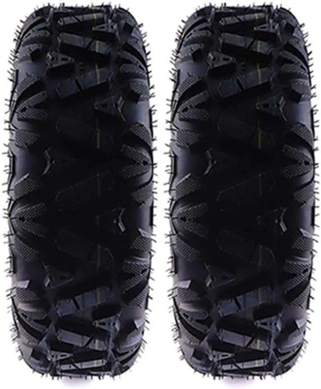 2 Pcs 10 Inch Off-road Tubeless Tires Front 23x7.00-10 Rear 22x10.00-10 Vacuum Tyre Fit for ATV Go Kart UTV Buggy All-Terrain Quad(2 pcs Front)