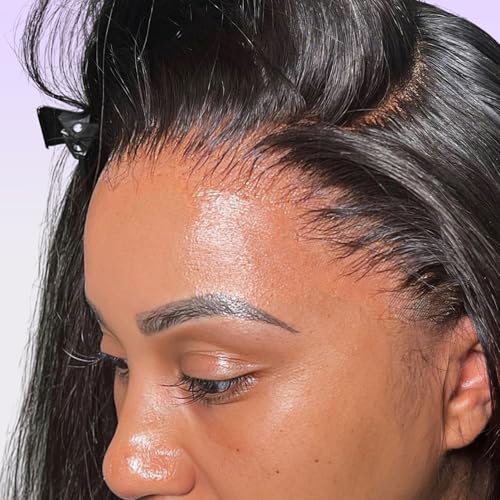 WISHGIRL SKINLIKE HD Lace Wig 13x4 Full Frontal Body Wave Lace Wigs Human Hair 0.10mm Ultra-thin HD Lace Clean Pre Plucked Hairline Bleached Tiny Knots Frayed Ends 22 Inch