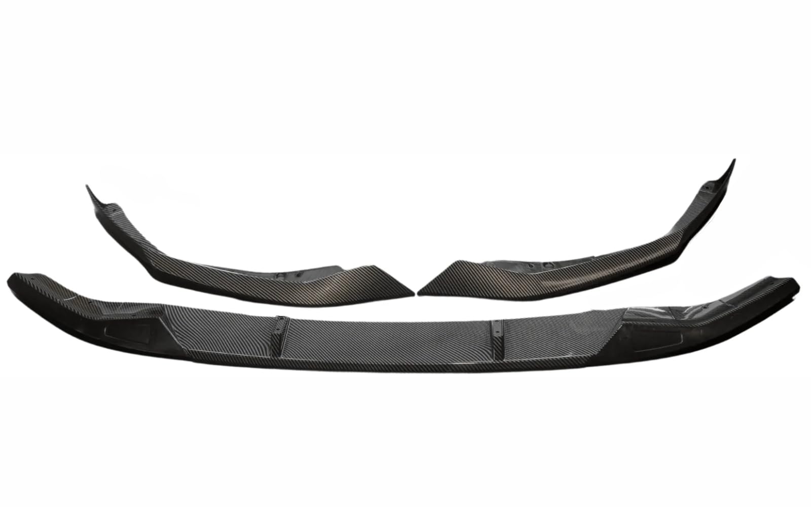 Mptuned Frontstoßstangenspoiler Frontspoiler Carbon-Look Kompatibel mit G30/G31 LCI 2021-2023 | Nur für M-Sport Stoßstange | Hochwertiger ABS-Kunststoff