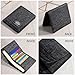 Men's Vertical Card Case, Trendy Fashion Money Clip, 8 Card Positions, Short Wallet, Minimalist Card Case (Black)