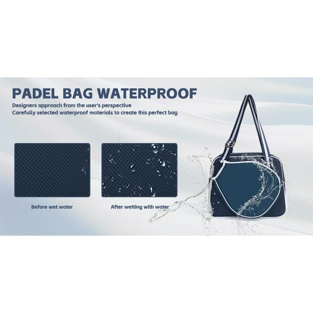 JCVBN - Borsa da donna impermeabile, confezione da 2, per pickleball, racchetta, racchetta, da spiaggia, tennis, racchetta da paddle