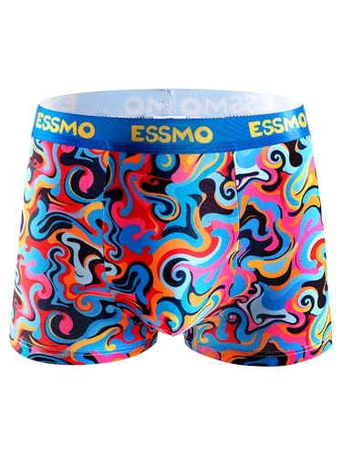 5-Pack Men's Colourful Boxer Briefs Breathable Underwear Trunks Summer Under Panties3