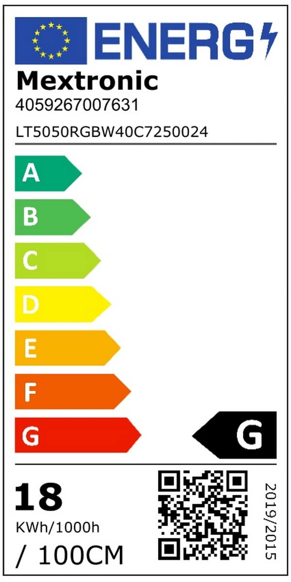 Mextronic LED Streifen LED Band LED Strip 5050 RGB+Neutralweiß (4000K) 90W 500CM 24V IP20