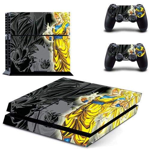 Homie Store PS4 Pro Skin - Ps4 Skins - Ps4 Slim Sticker - Anime Dragon Ball Z Goku PS4 Skin Sticker Decal for Sony Playstation 4 Console and 2 Controller Skin PS4 Sticker Vinyl Accessory