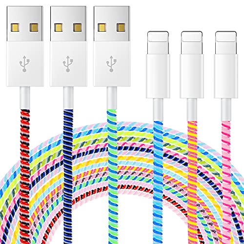 15 Pieces Spiral Cable Protector Charger Cable Saver Protector Headphone Cable Saver for USB Data Cable, Prevent Pets from Biting The Cable (45.3 Inch)
