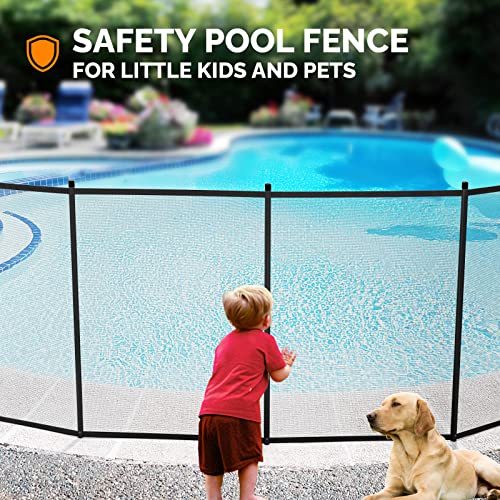Valla de seguridad para piscinas 4ft alta negra VINGLI miniatura 3