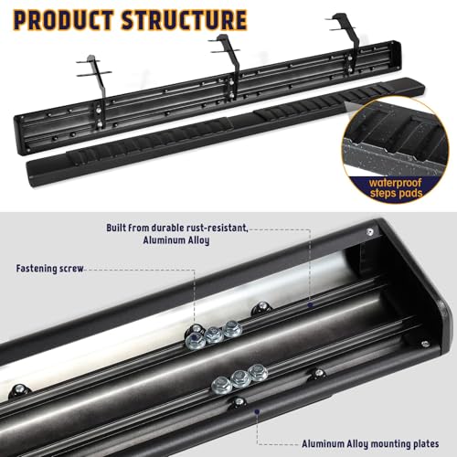 Estribos laterales 6 pulgadas para Ford F-150 y serie Super Duty miniatura 3