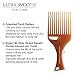 Cricket Ultra Smooth Hair Pick Comb for Volumizing, Detangling, and Reducing Frizz - Enriched with Argan, Olive Oil, and Keratin Infused, Ideal for Curly, Thick, and Long Hair