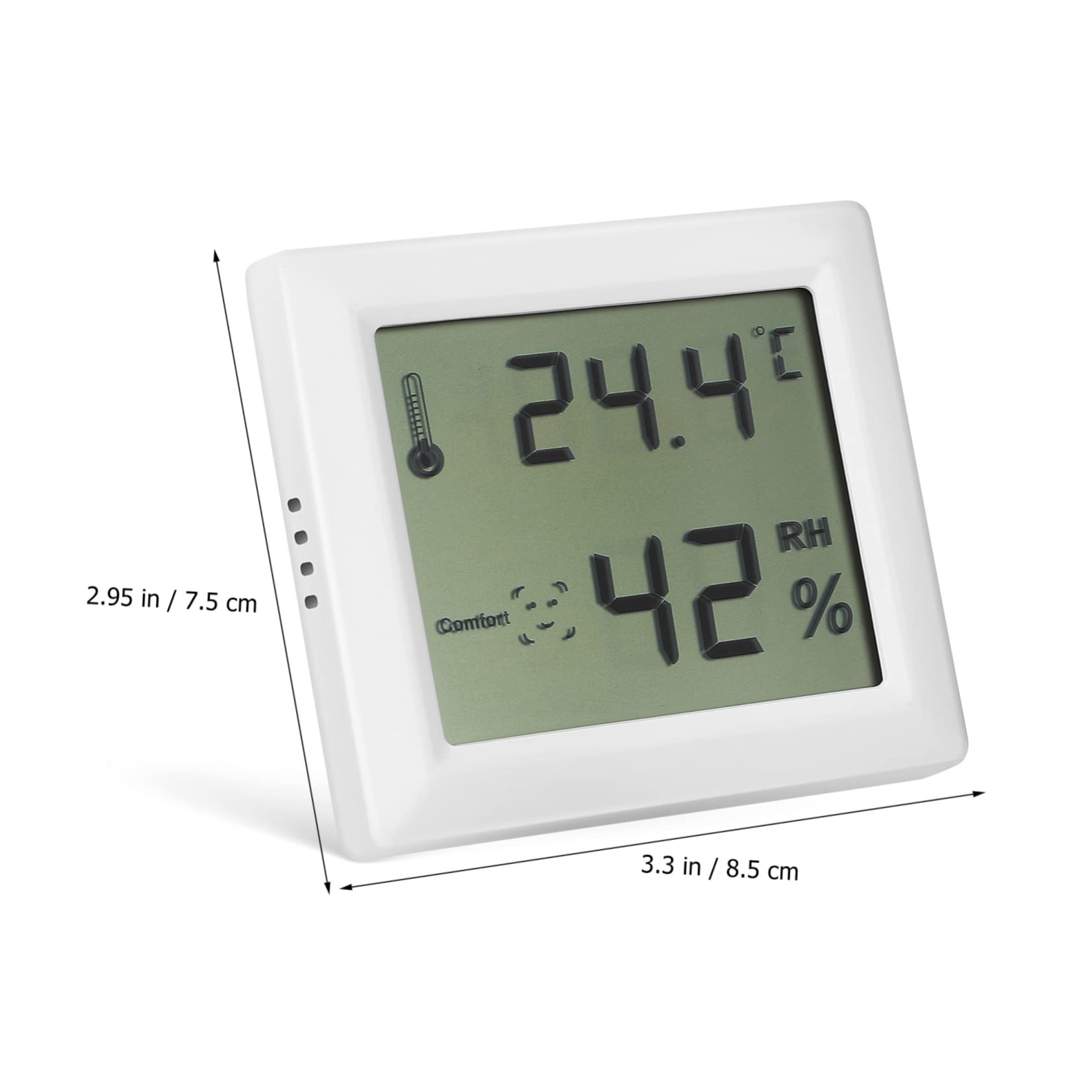 ifundom 2 Sätze Hygrometer Feuchtigkeitsmessgerät Für Zimmer Digital Drinnen Thermometer Innenumwelt Haushalt Temperaturüberwachung Zu Hause Abs 2 Stücke * 2