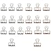 Pack Of 20 Black Small Bulldog Clips, Metal Hinge Clips, File Paper Money Binder Clamps For Tags, Bags, Shops, Office And Kitchen At Home - View #5