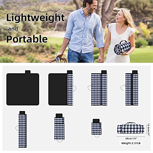 ZAZE Picnic Blankets Machine Washable, 80''x80'' Extra Large Waterproof Sandproof Foldable Compact Beach Blanket… - Image 6