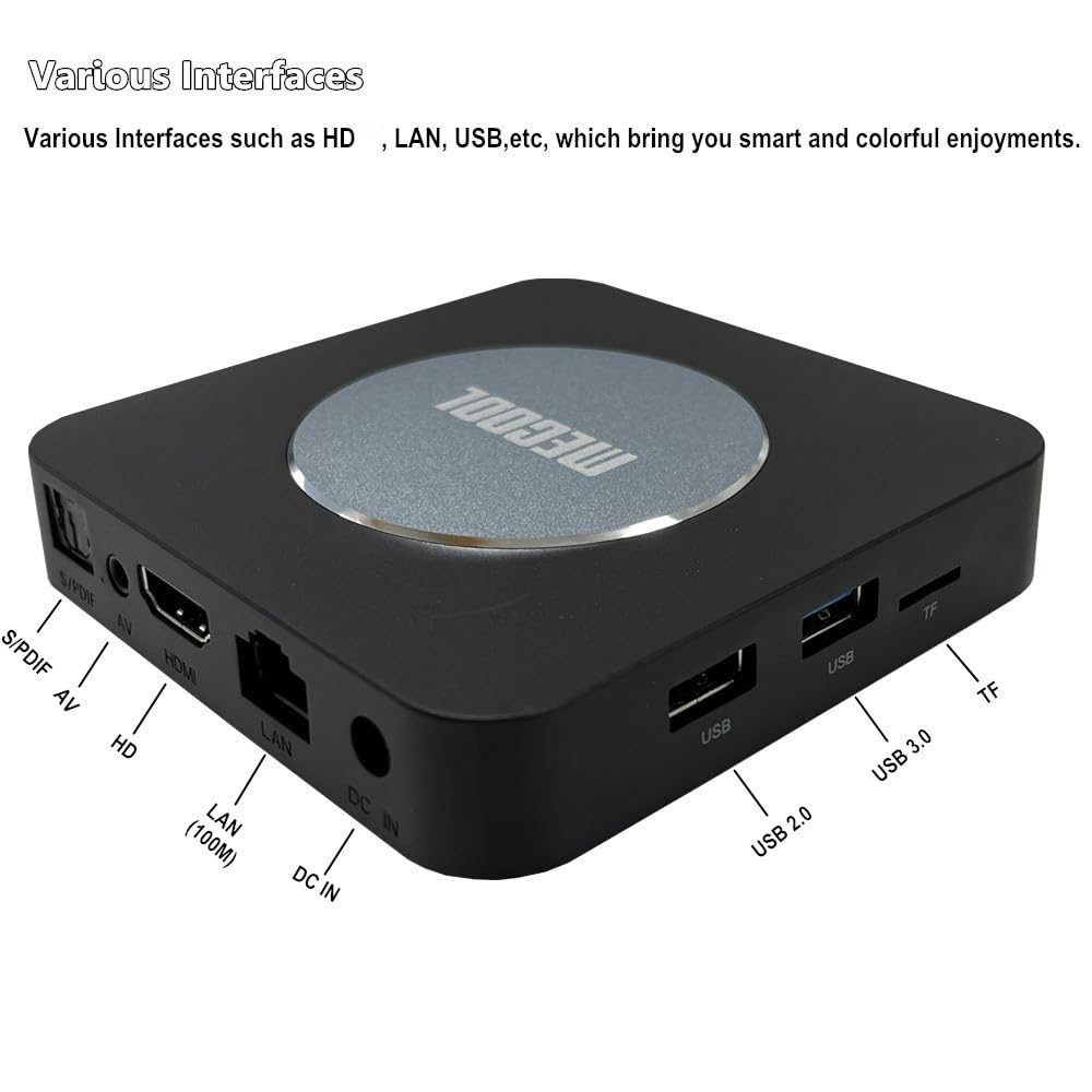 Android TV Box KM2 Plus Android 11.0 Amlogic S905X4-B 2GB RAM 16GB ROM 2.4G & 5G WiFi BT5.0 USB 3.0 Supporta HDR10+, HDR10, H.265, Prime Video 4K HDR Box (nero)