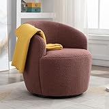 FOXHUNTER Swivel Barrel Chair,...