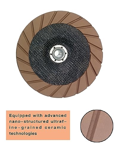 Meule à béton en céramique 12,7cm pour meuleuse d'angle, disque robuste 30#