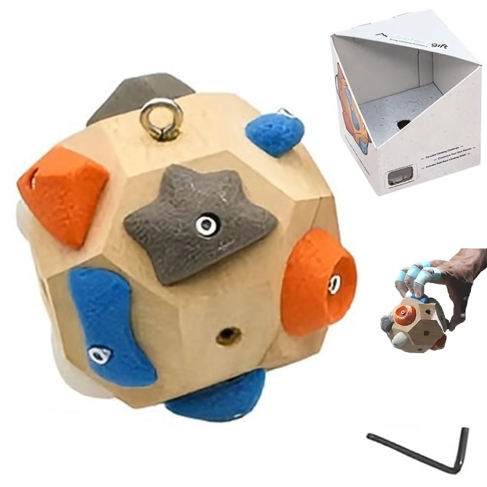 Boulder Block for Climbers, 3D Boulder Block pour DéVelopper La Force Et La PréCision De Vos Doigts, des PoignéEs RéGlables, La Force des Doigts avec Un Sac De Rangement (A)