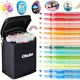 ROTULADORES VERSÁTILES DE PINTURA ACRÍLICA: ¡Dibuje en casi cualquier superficie, desde rocas, piedras, madera, telas, lienzos, zapatos, tazas, vidrio, plástico y más! ¡Ideal para hacer etiquetas, decorar pizarras para bodas o proyectos, proyectos de arte rupestre o álbumes de recortes!