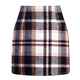 Minigonna in lana tartan