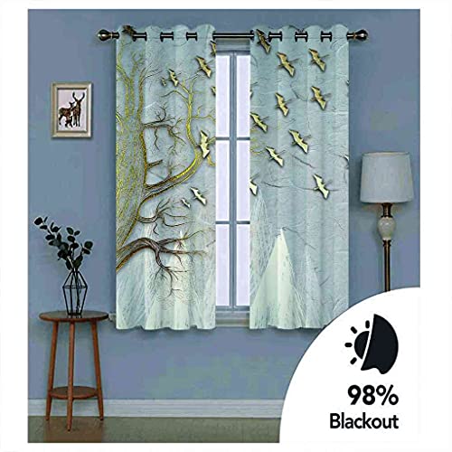Rideau 100% polyester occultant et isolant thermique de salon - 6