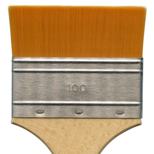 Image of da Vinci Watercolor Series 5080 CosmoTop Spin Paint Brush, Wash Synthetic with Red Handle, Size 100 (5080-100)
