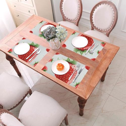 Sets de table chic de haute qualité, design tressé durable 45,7 x 30,5 cm - 7