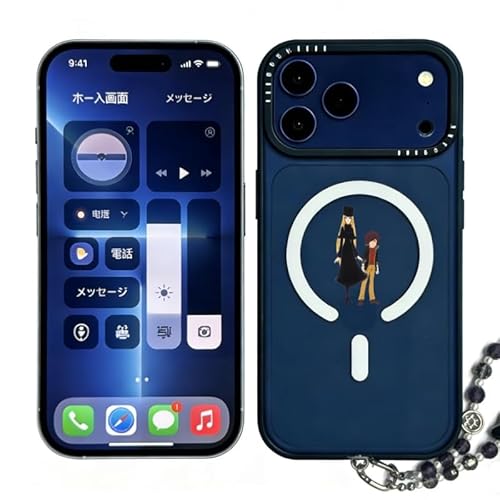 ��͓S��999 ���{��m ���{�� iPhone 17/16/15/14/13�P�[�X �}�O�l�b�g�� �N���A 360°�S�ʕی� �A�C�t�H��17/16/15/14/13�P�[�X ���^ �����Y�ی� �X�}�z�P�[�X �ϋv�� ����PC�w��+�\���b�h�J���[ TPU�t���[�� 