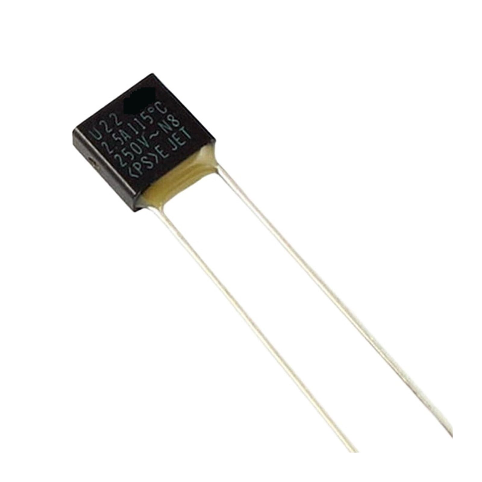 MEIFUUDWPJG 100Pcs Microtemp Thermal Fuse Type U22 TF Cutoff 115 Degree 2.5A 250V