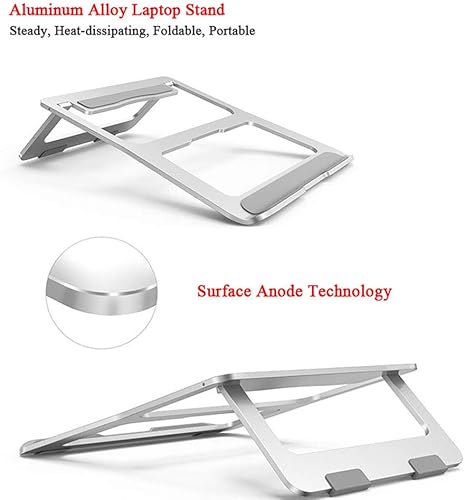 Miniatura 2 de Soke-Six Soporte para laptop, soporte plegable portátil de aluminio para portátil, soporte para escritorio, soporte para teléfono móvil, iPad,