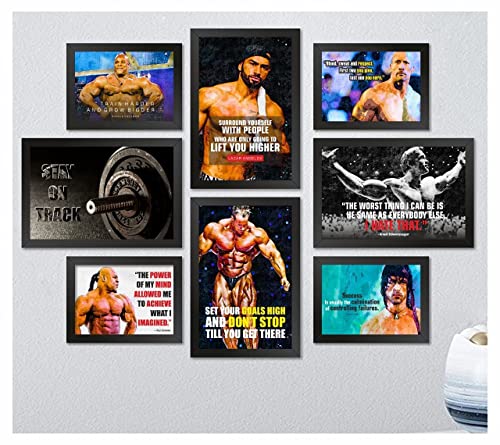 Image of PAPER PLANE DESIGN Quotes Wall Framed Posters (2 Sizes, set of 8 frames) (MENTOR) (A)