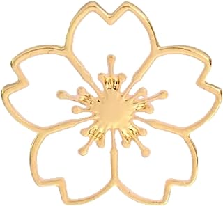 Pines de flor de cerezo japoneses: juego de pins de solapa y broches de colores