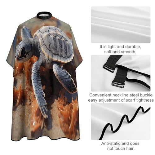 Capa de corte Cut Baby Sea Turtle para adultos 170x144 cm miniatura 4