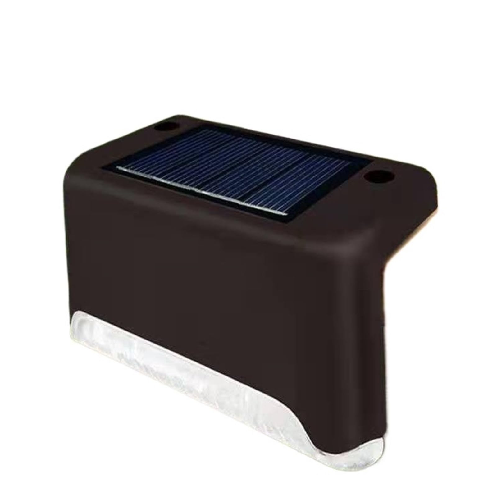 Luz solar al aire libre 10 luces solares for terraza, exteriores, escaleras, escalones, vallas, patios y caminos para patio, garaje(Brown white)