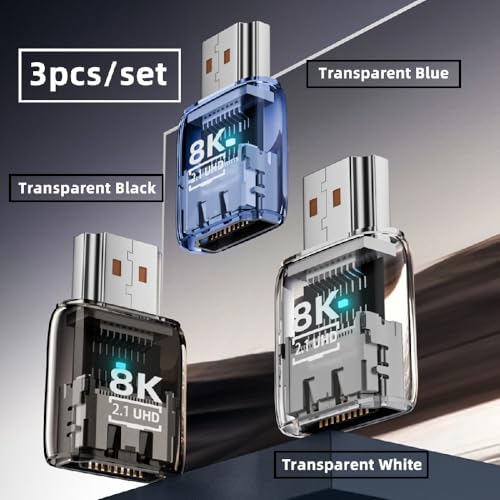 cablecc 3PCS HDMI 2.1 Extension Adapter - M-F 8K 3 piezas miniatura 2