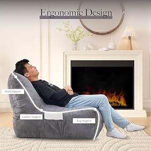 Bean bag chair togo chair togo sofa bean bag chair cozy lazy sofa inflatable floor beanbags filled with high density foam memory foam bean bag for living spaces bedrooms and workspaces  urban country home decor