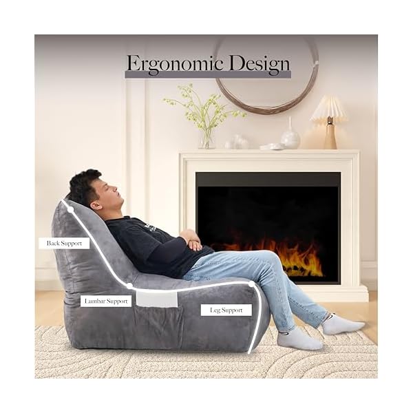 Bean bag chair togo chair togo sofa bean bag chair cozy lazy sofa inflatable floor beanbags filled with high density foam memory foam bean bag for living spaces bedrooms and workspaces  urban country home decor