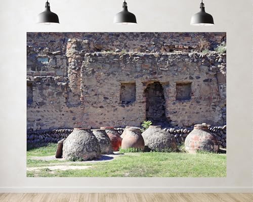 Trykid 5x3ft Stone Ruin Historic Backdrop Clay Jar Archaeological Site